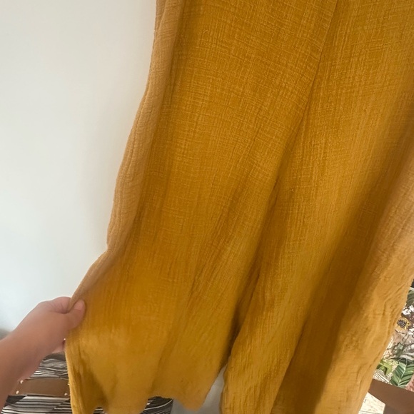 Mustard Yellow Sleeveless‎ Jumpsuit - Picture 9 of 9